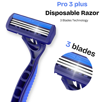 Premium 3 Blades Disposable Razors | Pack of 5